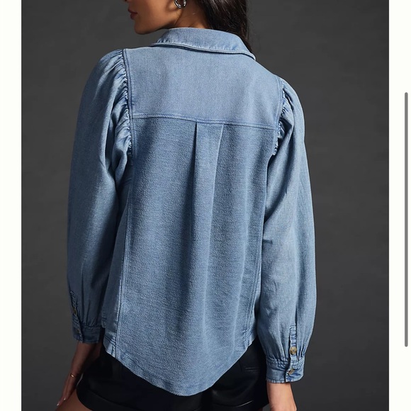 Anthropologie Pilcro Chambray Shacket - Picture 5 of 9